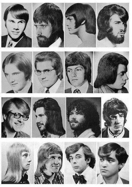 Egy fodrászat hajvágási választéka, 1970-ben.