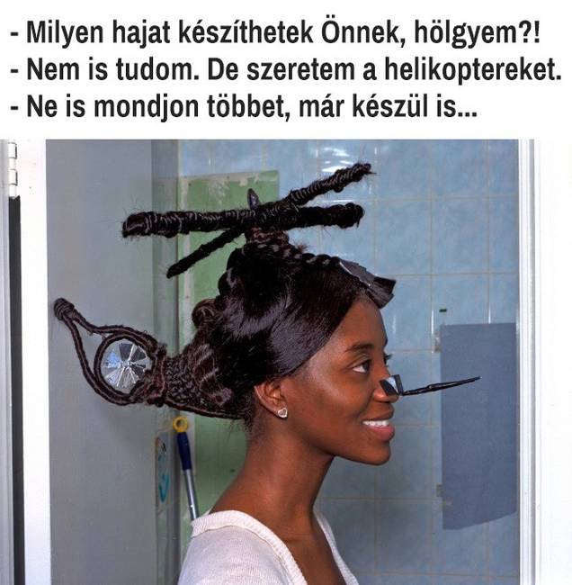 Egy ilyen frizura mellé már nincs is szükség jelmezre farsangkor.