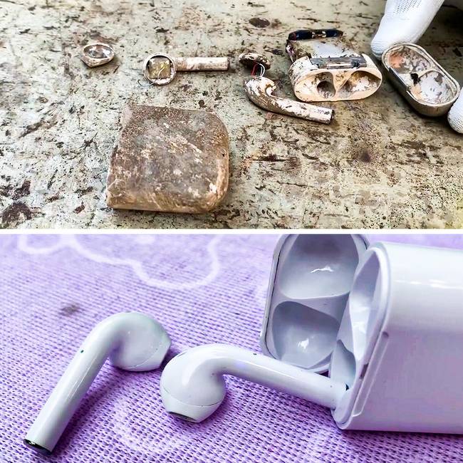 AirPods fülhallgató.