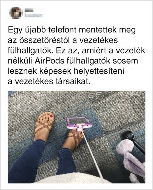 Hány telefont menthettek már meg a vezetékes fülhallgatók!