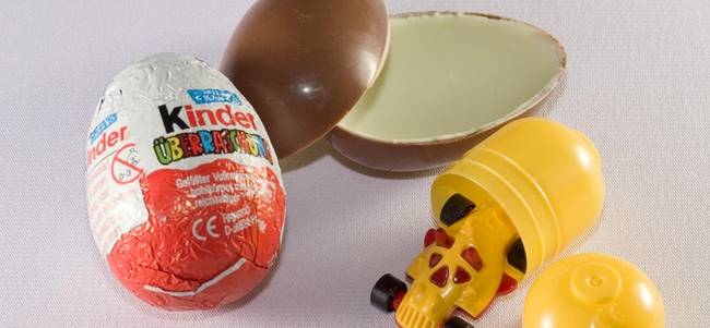 A Kinder-tojás be van tiltva az Egyesült Államokban.