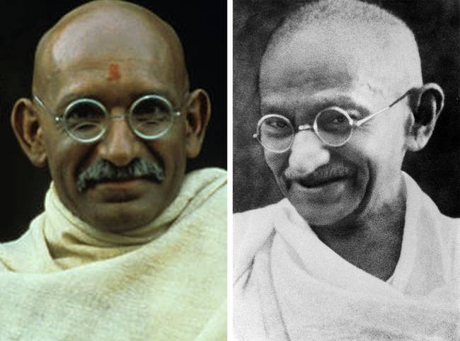 Ben Kingsley, mint Mahatma Gandhi. (Gandhi)