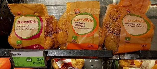 A burgonyákat három kategóriára osztják.