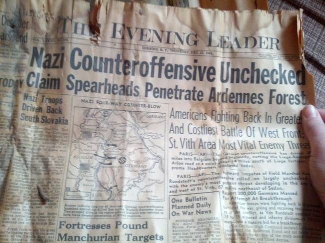 "Felújítottuk a fürdőszobát, és találtunk egy 1944-es újságot a falban."