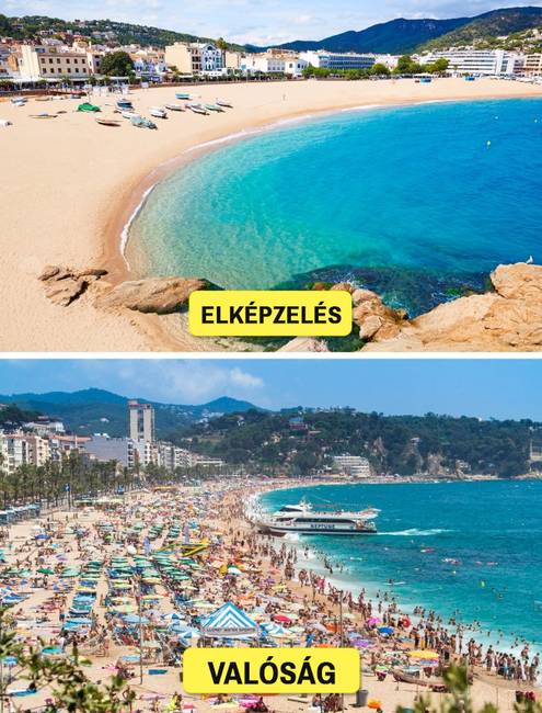 Lloret de Mar csodaszép strandja, Spanyolország