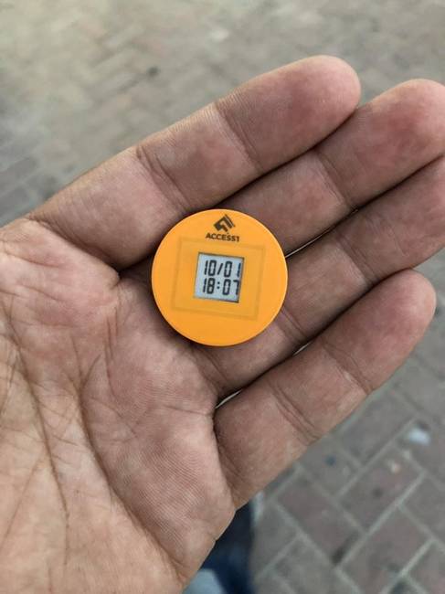 Ez a parkolózseton mutatja, hogy pontosan mikor kezdted meg a parkolást.