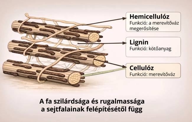 A fa szerkezete.