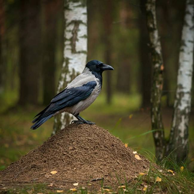 Valójában sok madár foglalkozik a hangyákkal.