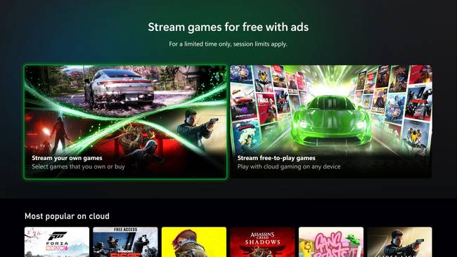 Ingyenes felhőalapú játékok érkeznek az Xboxra, de korlátozásokkal