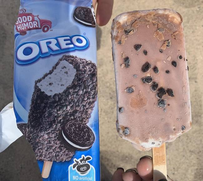 Némileg kevesebb Oreo járt hozzá, mint azt a csomagolás sugallta.