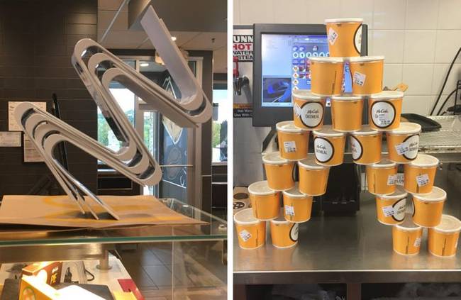 „Nagyon szerettem építeni, amikor a McDonald's-ban dolgoztam. A kollégáimnak is tetszett.''