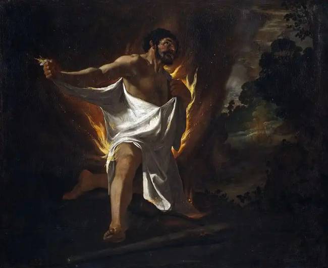 Francisco de Zurbaran: Herkules halála.