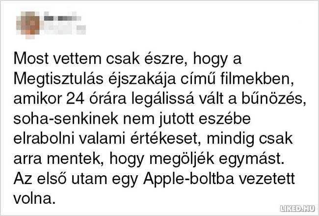 Elgondolkodtató megjegyzés.