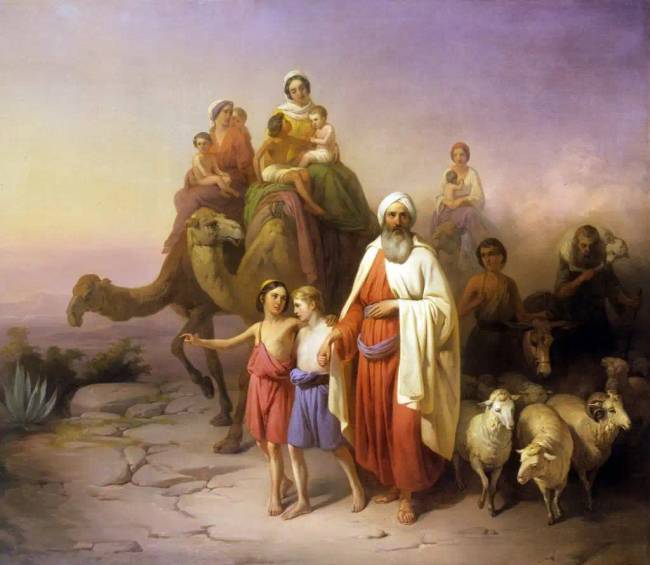 „Ábrahám kiköltözése”, Molnár József, 1850.