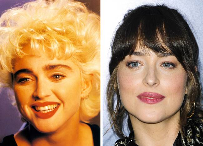 Madonna és Dakota Johnson 29 évesen.