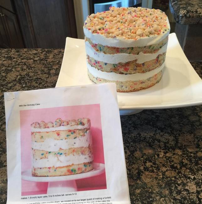 „Megpróbáltam elkészíteni ezt a Momofuku tortát."