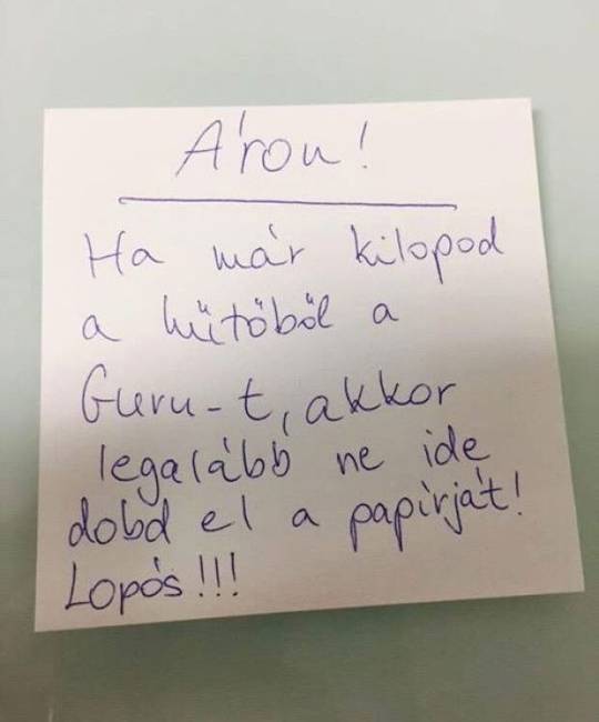 Tipikus munkahelyi probléma…