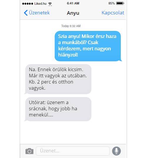 Anyukát nem lehet átverni ilyen könnyen… 😀