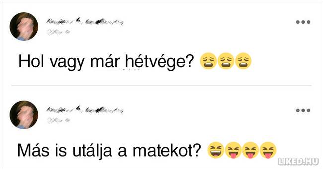 Régi kínos bejegyzések a közösségi oldalakon.