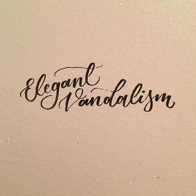 Elegáns vandalizmus.