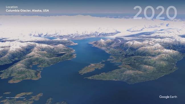 Columbia-gleccser, Alaszka, USA