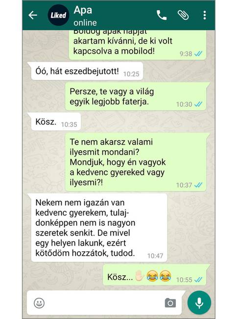 Apa csak megtűr... :D
