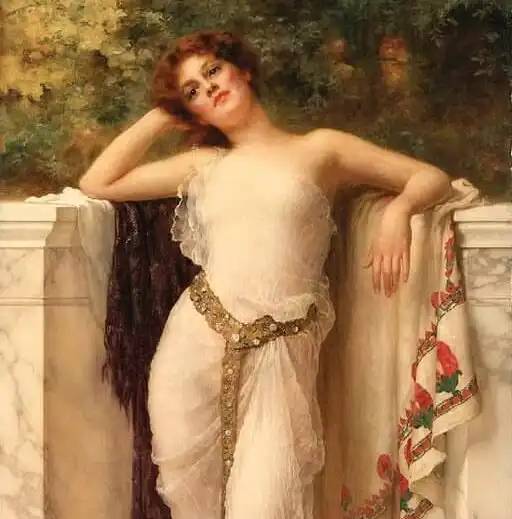 Heléna festmény, William Clark Wontner festőművész.