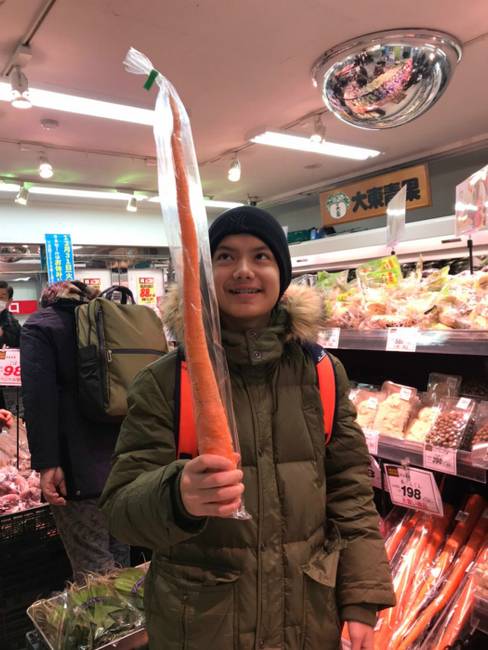 „Találtam egy ekkora sárgarépát a boltban."