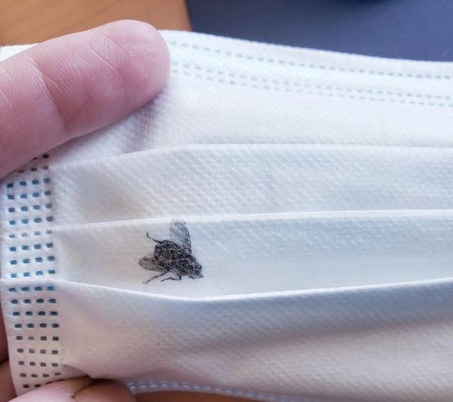A maszkgyárba berepült szerencsétlen légy sorsa.