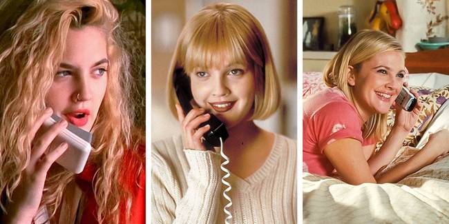 Drew Barrymore és a telefonálás.