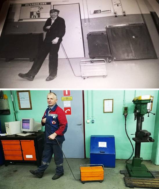 „1988 és 2018. Apám szerint a bőröndje régen piros színű volt, azóta kissé megfakult."