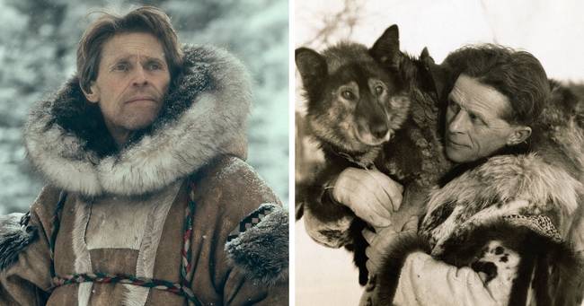 Leonhard Seppala: Willem Dafoe előadásában és a való életben.