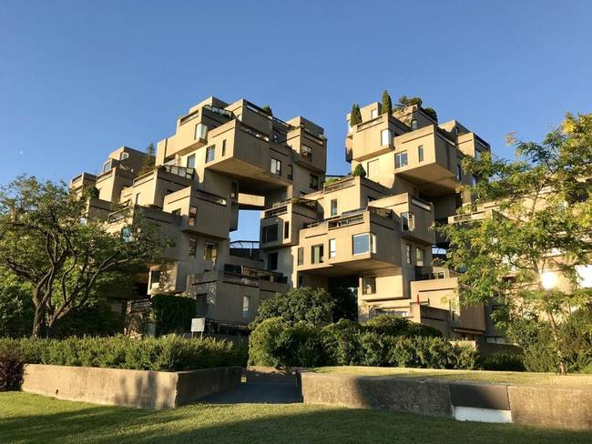 Habitat 67 lakóépület, Montréal, Kanada