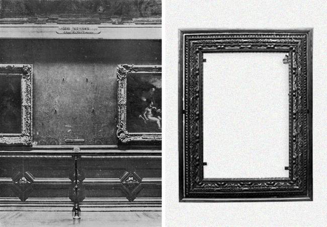 Amikor 1911-ben ellopták a Mona Lisa-t a Louvre-ból, több ember jött el megnézni a festmény üres helyét, mint előtte a képet.