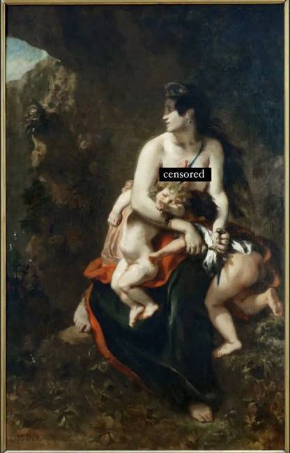 Eugène Delacroix, „Médea”, 1862.