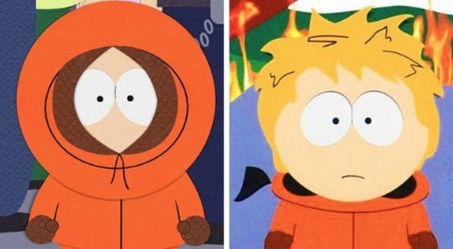Kenny McCormick arca csak az egész estés filmben válik láthatóvá