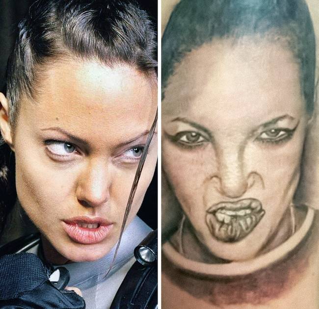 Angelina Jolie hihetetlen arcképe.