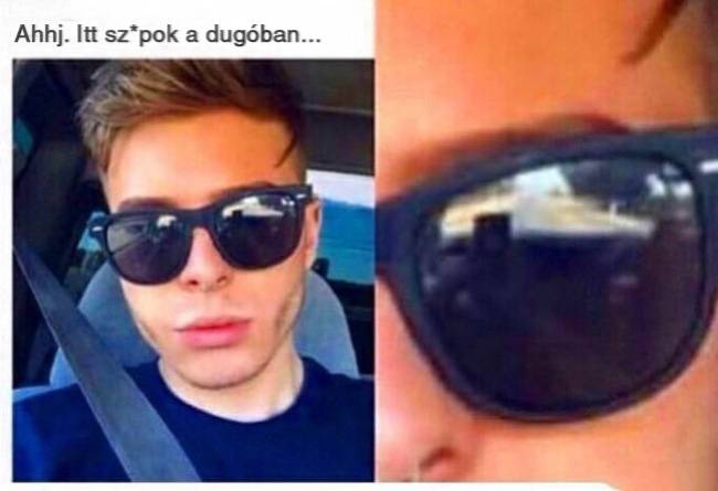 Az a fránya tükröződés.