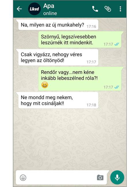 Először ‘gondoskodó’ apa, csak aztán rendőr.
