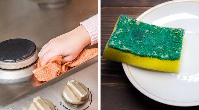 Konyharuhák és konyhai szivacsok