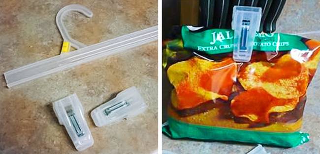 „A törött fogasokból zacskózáró csipeszeket készítettem."