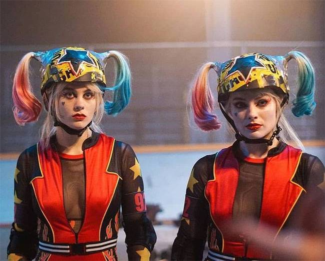Margot Robbie és a dublőre