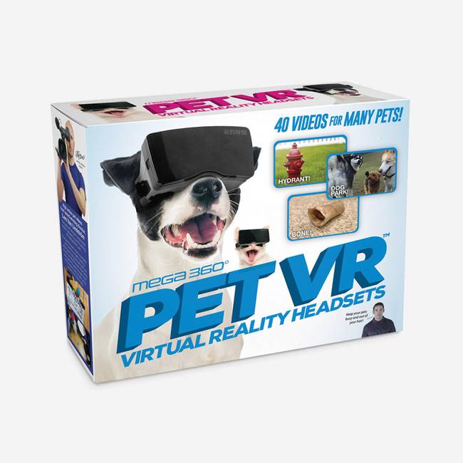 Virtuális valóság szemüveg, háziállatoknak.