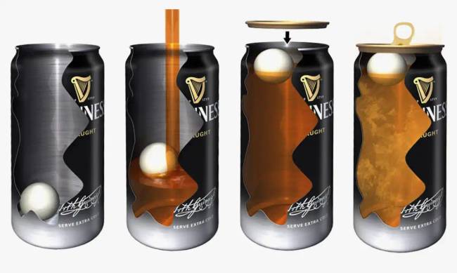 Miért van egy golyó a Guinness sör dobozában?
