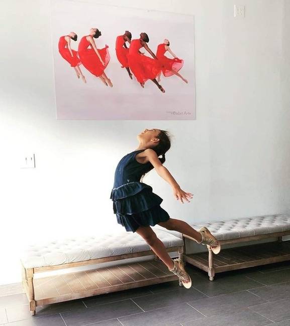 „A húgom balerina szeretne lenni."