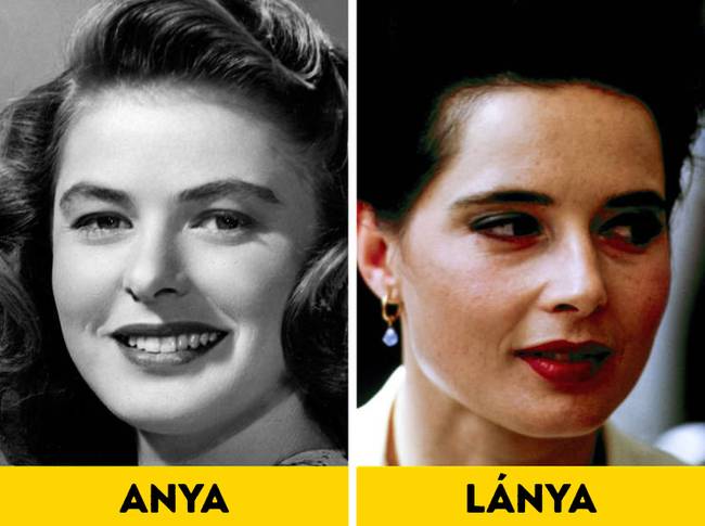 Isabella Rossellini és az édesanyja, Ingrid Bergman