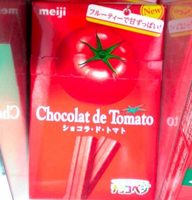 A japánok egyébként nagyon szeretnek kísérletezni az ízekkel. Te megkóstolnál például egy paradicsom ízű csokoládét?