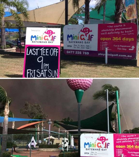 Batemans Bay minigolf pályája.