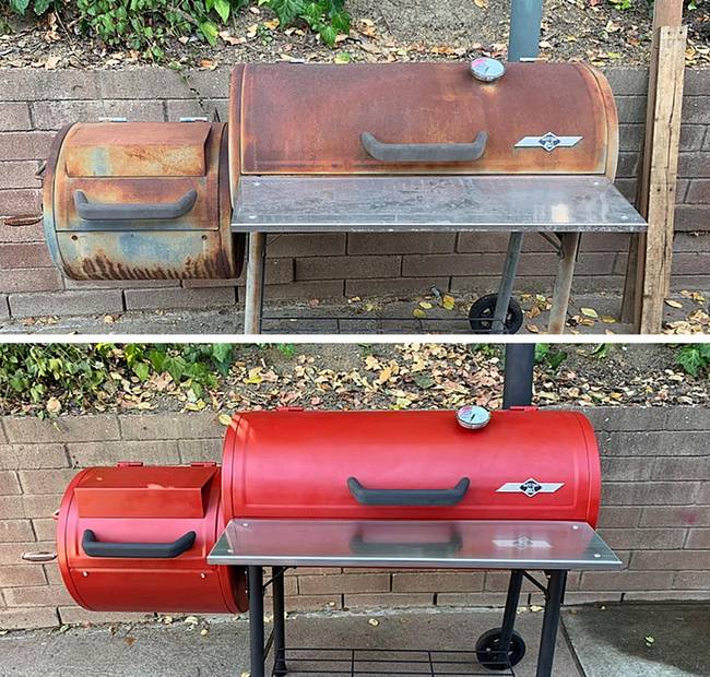 „2 ezer forintot fizettem ezért a régi grillért, és két óra alatt rendbe raktam."