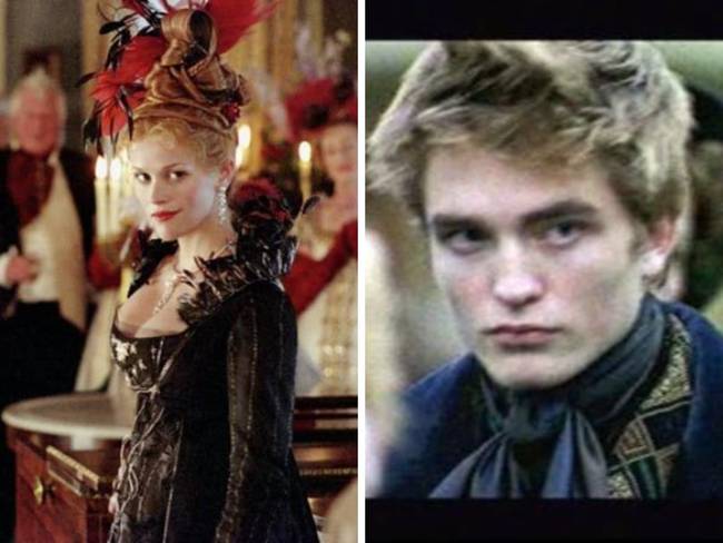 Reese Witherspoon és Robert Pattinson a Hiúság vására című filmben.